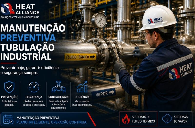 Manutenção Preventiva em Tubulações Industriais: Guia para Sistemas de Fluido Térmico e Vapor